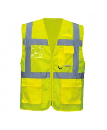 Mesh safety vest with pockets