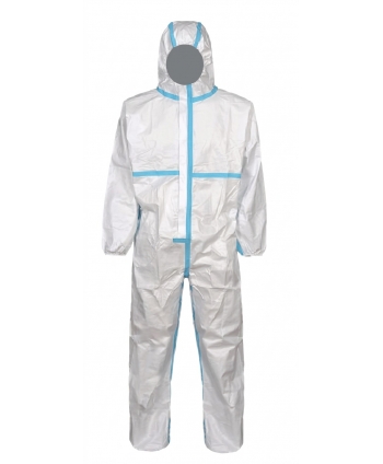 Disposable coverall with hood