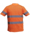 Sweaters de tela tipo DRY-FIT con cuello redondo y manga corta, con cinta reflectiva
