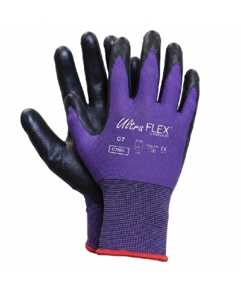 Polyester glove with ultra...