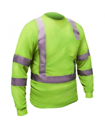 Sweater DRY-FIT de manga larga con cinta reflectiva, ANSI/ISEA 105