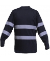 Sweaters de tela tipo DRY-FIT con cuello redondo de manga larga y cintas reflectivas