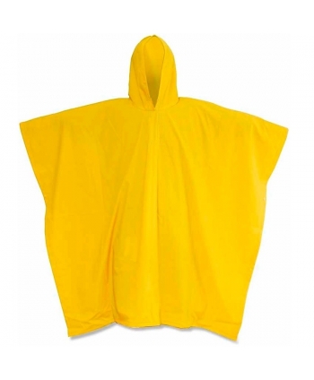 Capote amarillo tipo poncho