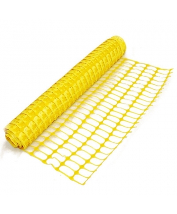 Yellow plastic mesh traffic...