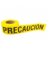 Cinta de advertencia amarilla –PRECAUCIÓN/CAUTION- rollo de 1000 pies