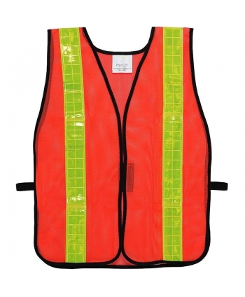 Orange mesh safety vest...