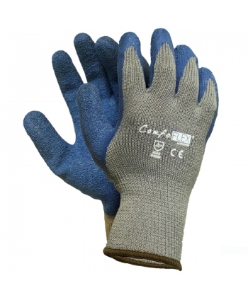 Knit glove, latex palm-coated