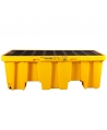 Paleta para contención de derrames capacidad de carga 4 tanques de 55 gal
