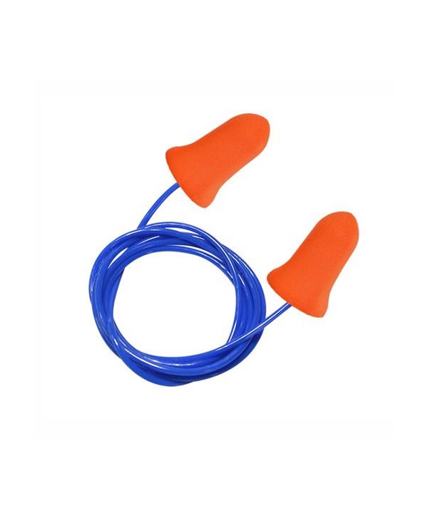 Disposable ear plugs, corded (NRR 32 dB)