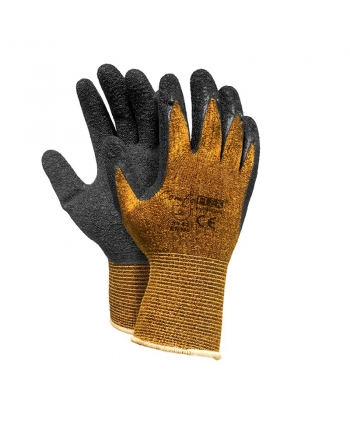 Elastic glove with latex...